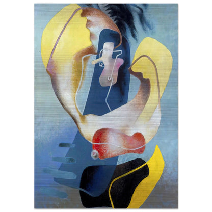 FIGURA NELLO SPAZIO I 1937 - Enrico Prampolini Brushed Aluminum Print - 70x100 cm / 28x40 inches | Enrico Prampolini Aluminum Print | Enrico Prampolini Prints