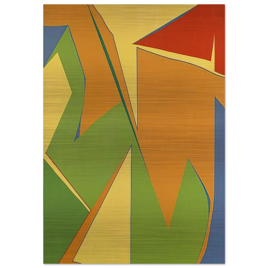 Jaune - Fernand Leduc Brushed Aluminum Print - 70x100 cm / 28x40 inches | Fernand Leduc Aluminum Print | Fernand Leduc Prints