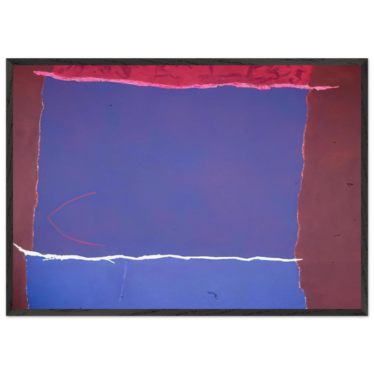 Infinity Field Lefkada Series - 1980 - Theodoros Stamos Framed Art Print – Black Wooden Frame - Default Title - -Framed Art Print