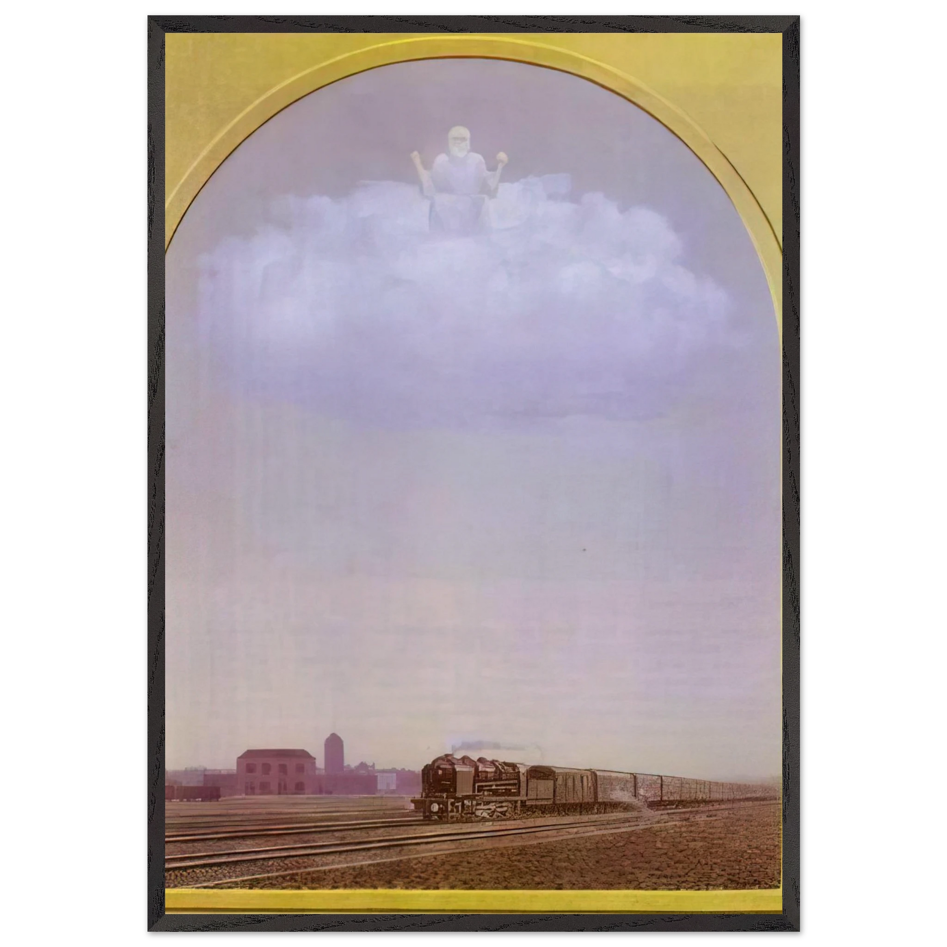 THE NIGHTINGALE 1962 - Rene Magritte Framed Art Print – Black Wooden Frame - Default Title - -Framed Art Print