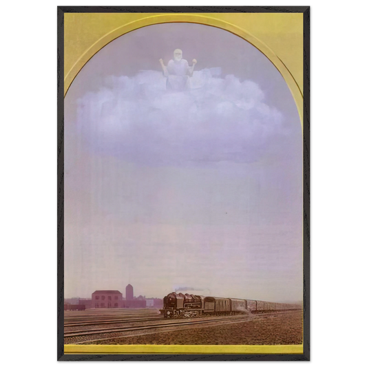 THE NIGHTINGALE 1962 - Rene Magritte Framed Art Print – Black Wooden Frame - Default Title - -Framed Art Print