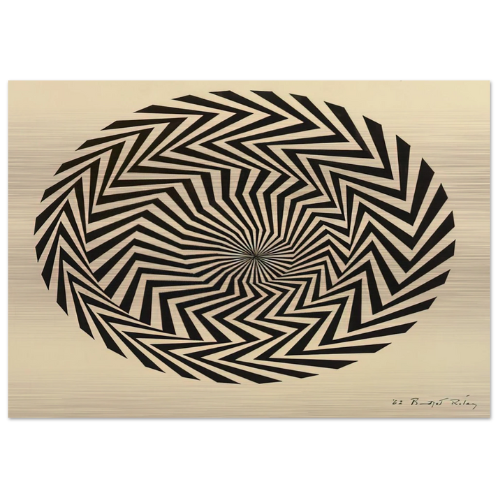 BLAZE STUDY 1962 - Bridget Riley Brushed Aluminum Print - 70x100 cm / 28x40 inches | Bridget Riley Aluminum Print | Bridget Riley Prints