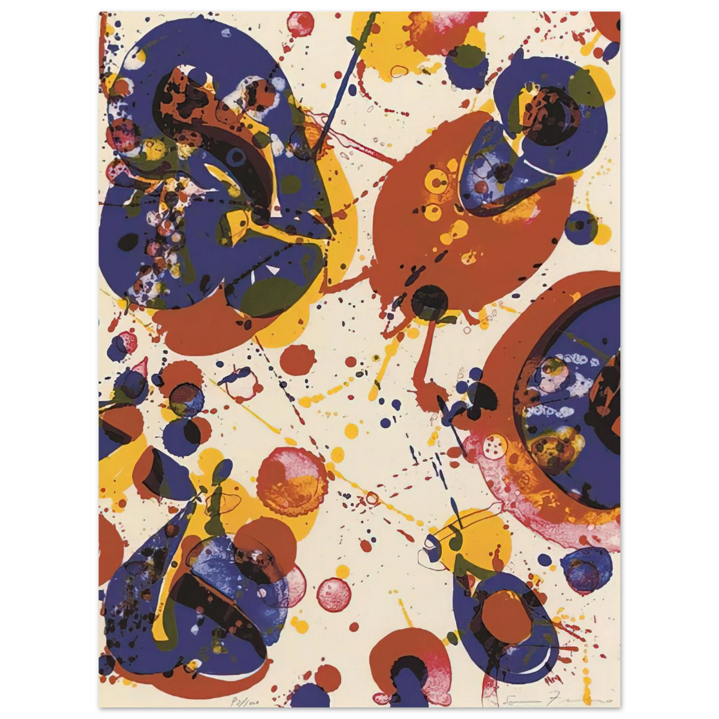 Sam Francis - Untitled  from Pasadena Box   Lembark L58  Fine Art Poster - Default Title