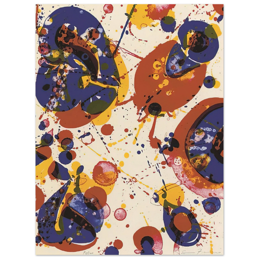 Sam Francis - Untitled  from Pasadena Box   Lembark L58  Fine Art Poster - Default Title