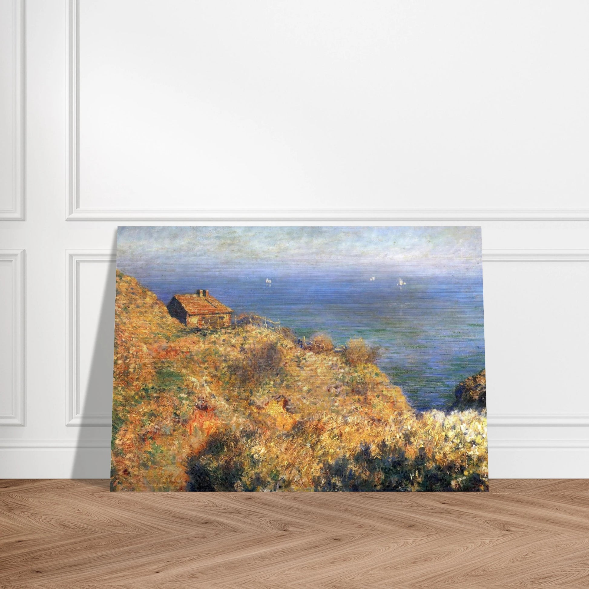 Fisherman's House at Varengeville - claude monet Brushed Aluminum Print - 70x100 cm / 28x40 inches | claude monet Aluminum Print | claude monet Prints