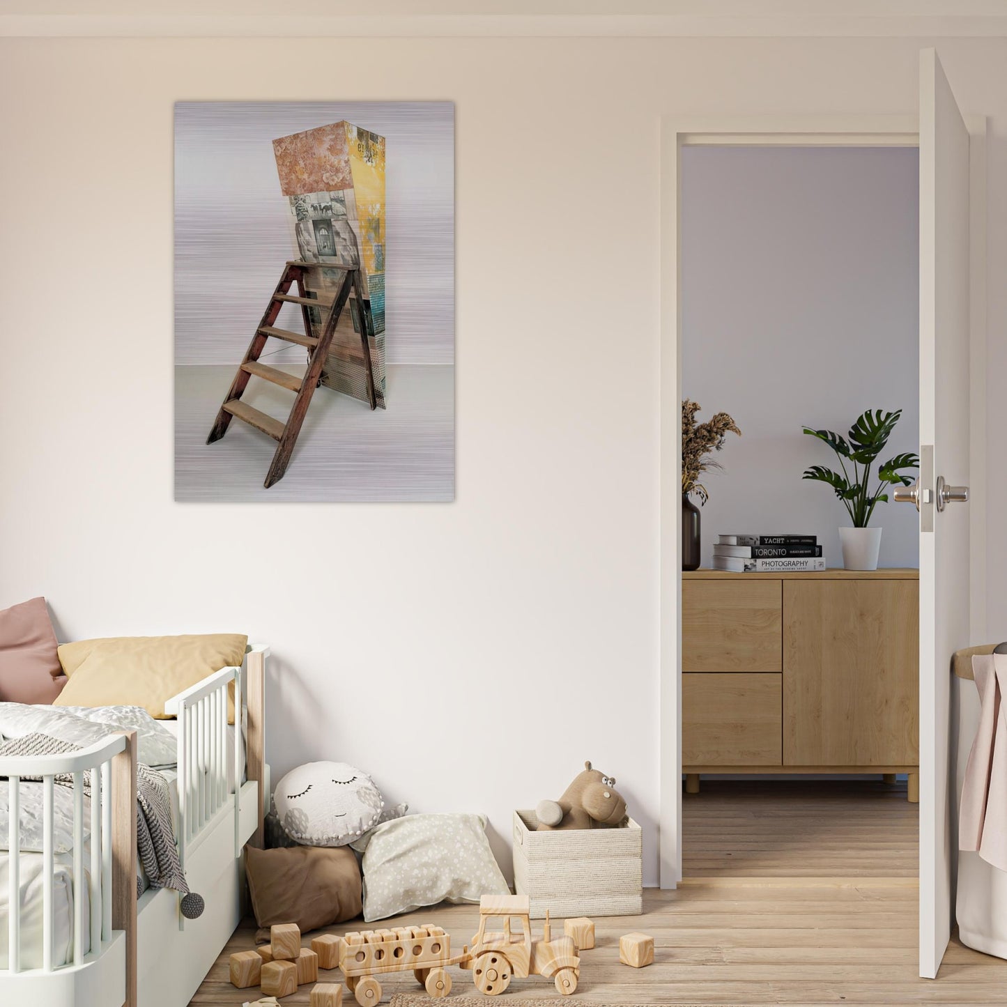 PATRICIAN BARNACLE SCALE 1981 - Robert Rauschenberg Brushed Aluminum Print - 70x100 cm / 28x40 inches | Robert Rauschenberg Aluminum Print | Robert Rauschenberg Prints