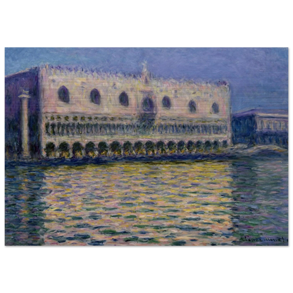 The Palazzo Ducale - claude monet Brushed Aluminum Print - 70x100 cm / 28x40 inches | claude monet Aluminum Print | claude monet Prints