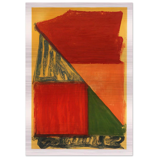 Dido - 1979 - John Hoyland Brushed Aluminum Print - 70x100 cm / 28x40 inches | John Hoyland Aluminum Print | John Hoyland Prints