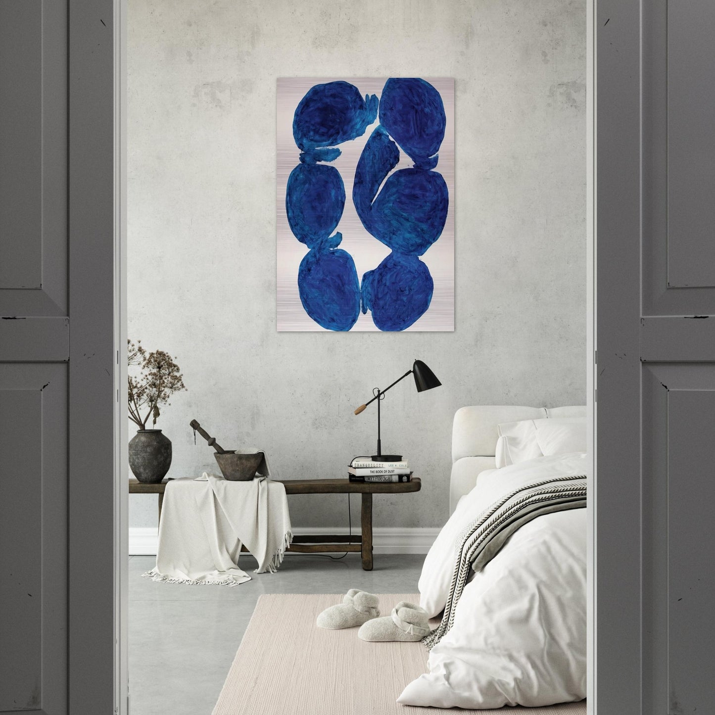 Meun - 1967 - Simon Hantai Brushed Aluminum Print - 70x100 cm / 28x40 inches | Simon Hantai Aluminum Print | Simon Hantai Prints