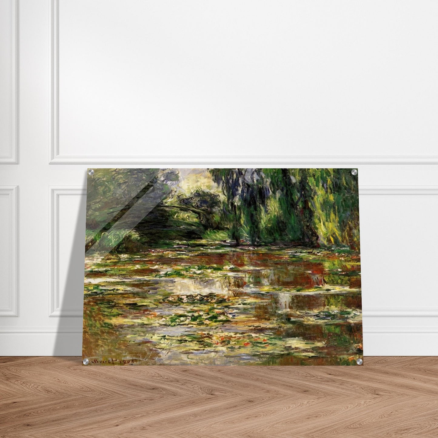 The Japanese Bridge The Bridge over the Water-Lily Pond - claude monet Acrylic Print - 70x100 cm / 28x40″ inches