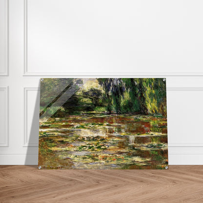 The Japanese Bridge The Bridge over the Water-Lily Pond - claude monet Acrylic Print - 70x100 cm / 28x40″ inches
