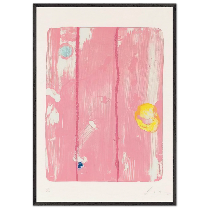Reflections VIII - 1995 - Helen Frankenthaler 70x100 cm / 28x40 inches Framed Art Print – Black Wooden Frame