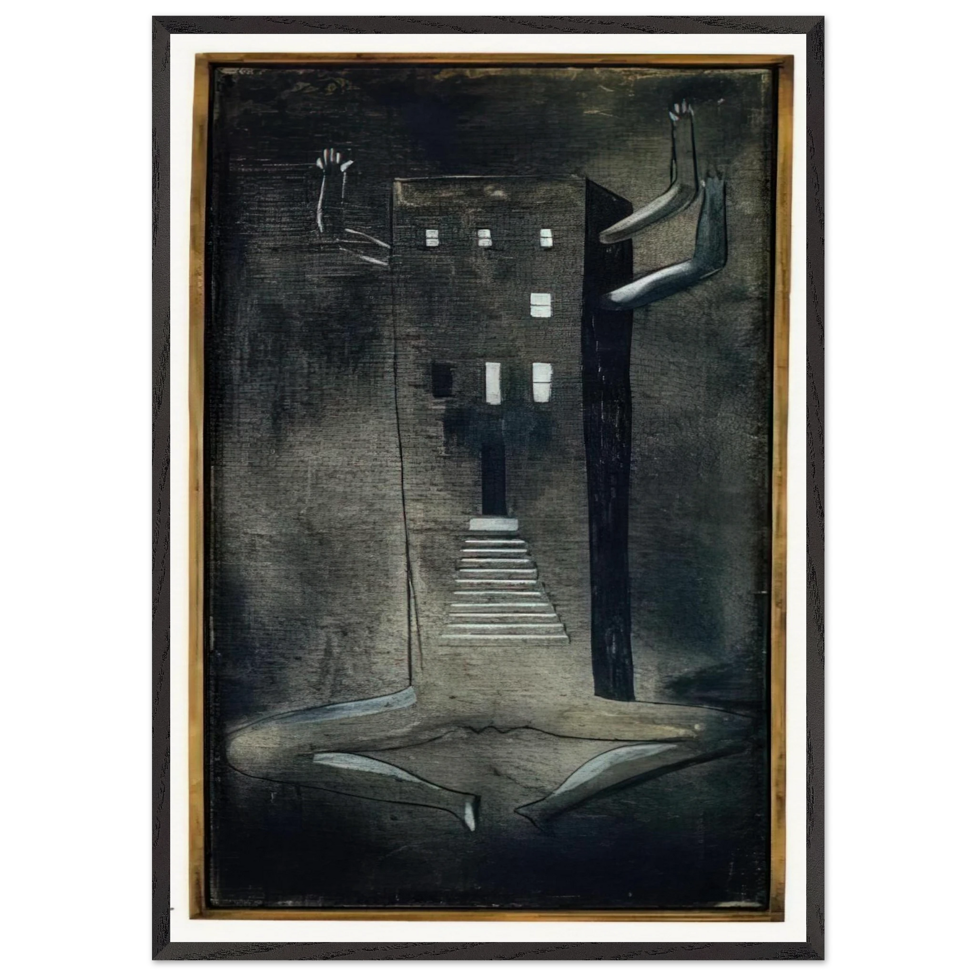 FEMME MAISON 1947 0 - Louise Bourgeois Framed Art Print – Black Wooden Frame - Default Title - -Framed Art Print