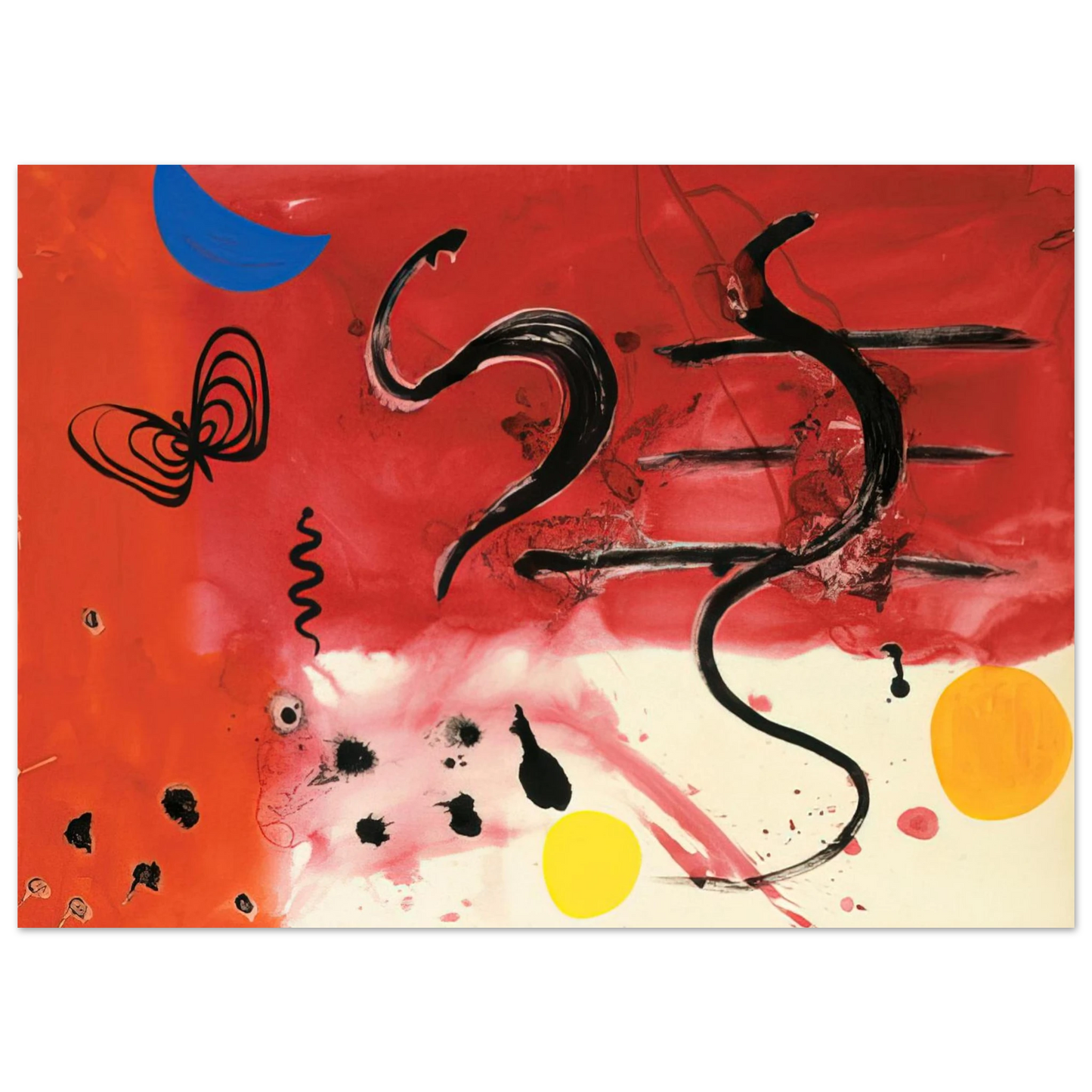 Alexander Calder - UNTITLED 1953 Fine Art Poster - 75x100 cm / 30x40 inches