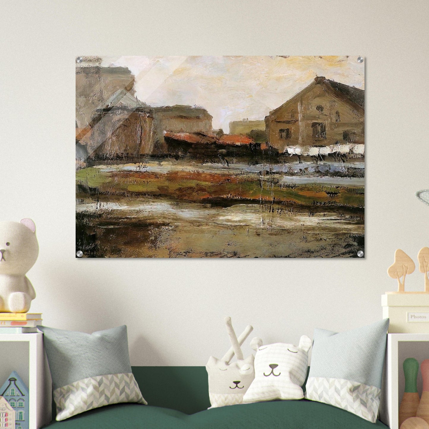 Schinkelbuurtje Sun - Piet Mondrian Acrylic Print - 70x100 cm / 28x40″ inches | Piet Mondrian Wall Art | Piet Mondrian Prints