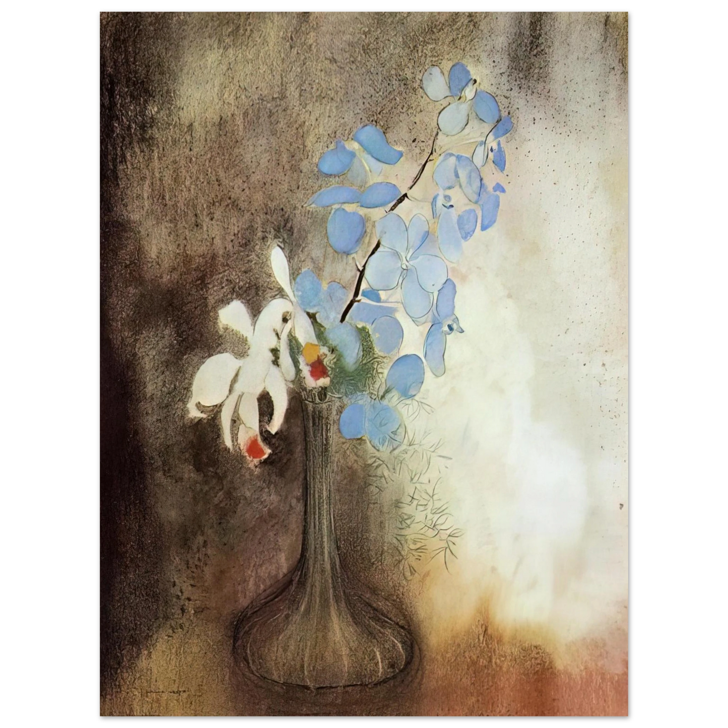 Odilon Redon - ORCHIDS Fine Art Poster - Default Title
