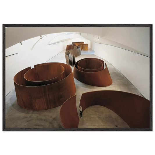 TORQUED ELLIPSES - Richard Serra Framed Art Print – Black Wooden Frame - Default Title - -Framed Art Print