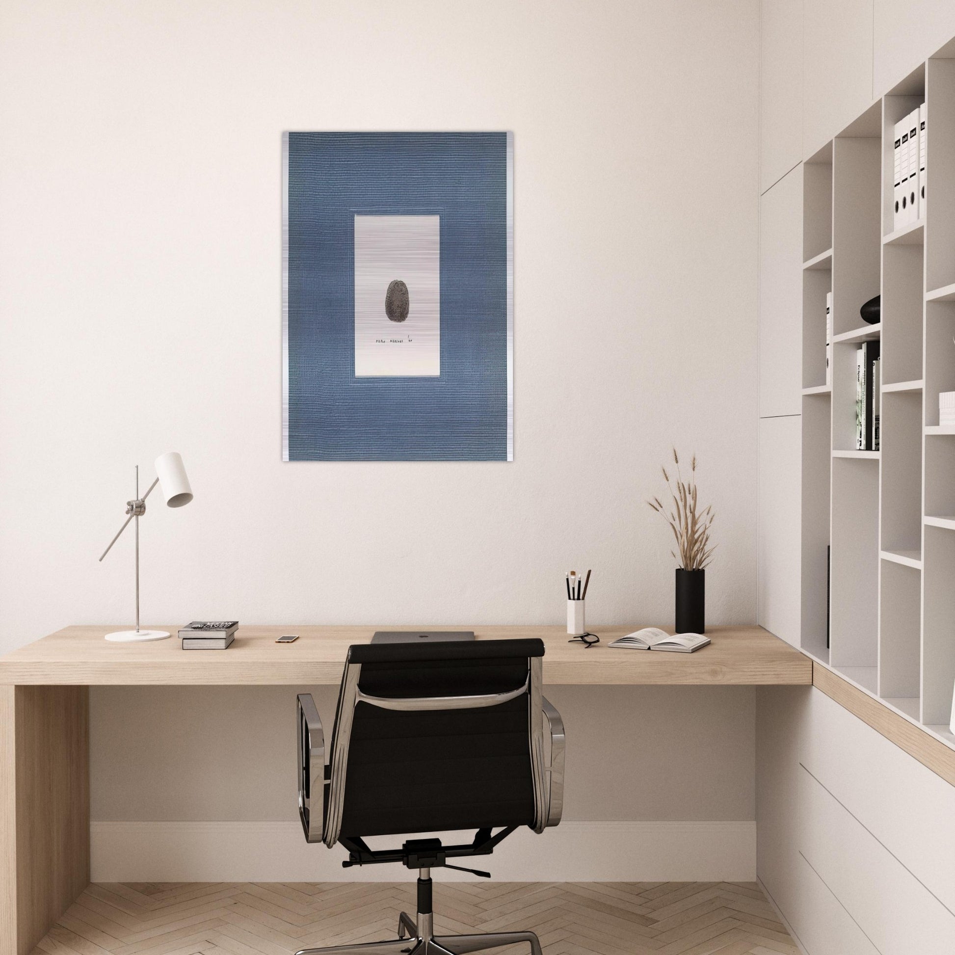 Thumbprint - 1960 - Piero Manzoni Brushed Aluminum Print - 70x100 cm / 28x40 inches | Piero Manzoni Aluminum Print | Piero Manzoni Prints