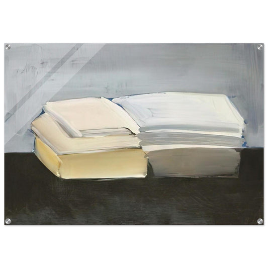 Livres - Lyrical Abstraction - Nicolas de Stael Acrylic Print - 70x100 cm / 28x40″ inches | Nicolas de Stael Wall Art | Nicolas de Stael Prints