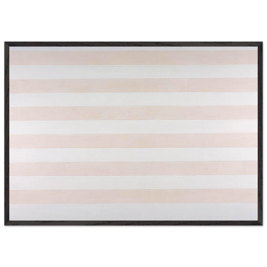 Happy Holiday - Agnes Martin Framed Art Print – Black Wooden Frame - Default Title - -Framed Art Print