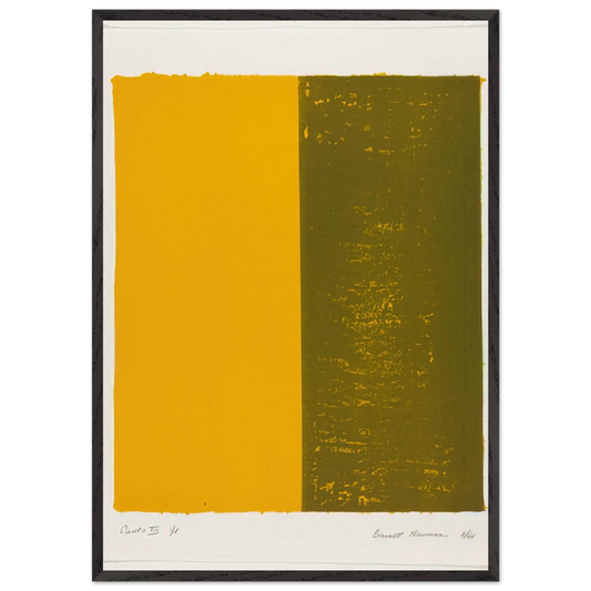 Canto XIII - Barnett Newman Framed Art Print – Black Wooden Frame - Default Title - -Framed Art Print