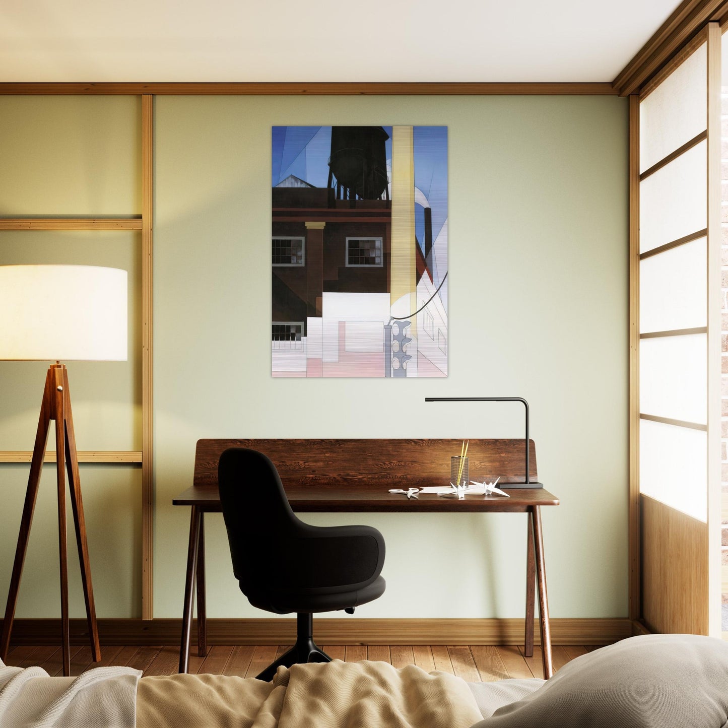 And the Home of the Brave - 1931 - Charles Demuth Brushed Aluminum Print - 70x100 cm / 28x40 inches | Charles Demuth Aluminum Print | Charles Demuth Prints