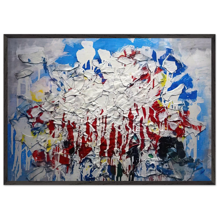 Untitled - 1958 N2 - Robert Goodnough 70x100 cm / 28x40 inches Framed Art Print – Black Wooden Frame