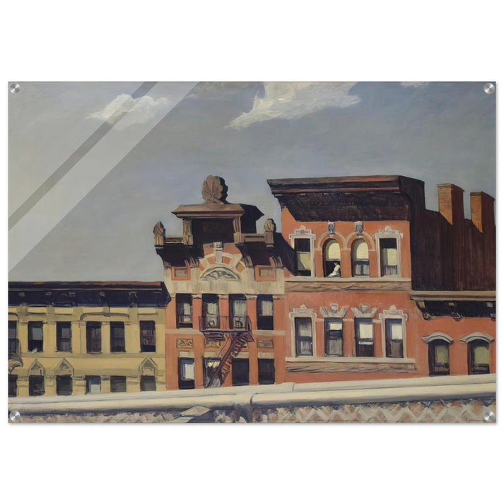From Williamsburg Bridge - Edward Hopper Acrylic Print - 70x100 cm / 28x40″ inches | Edward Hopper Wall Art | Edward Hopper Prints