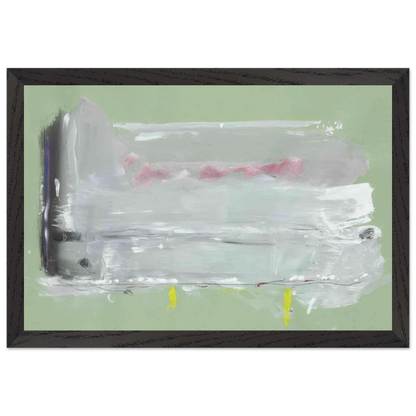 Helen Frankenthaler - Untitled - 1984 Wall art - 20x25 cm / 8x10 inches - Premium Wooden Framed Poster With Fine Art Paper-canvas - Wood frame