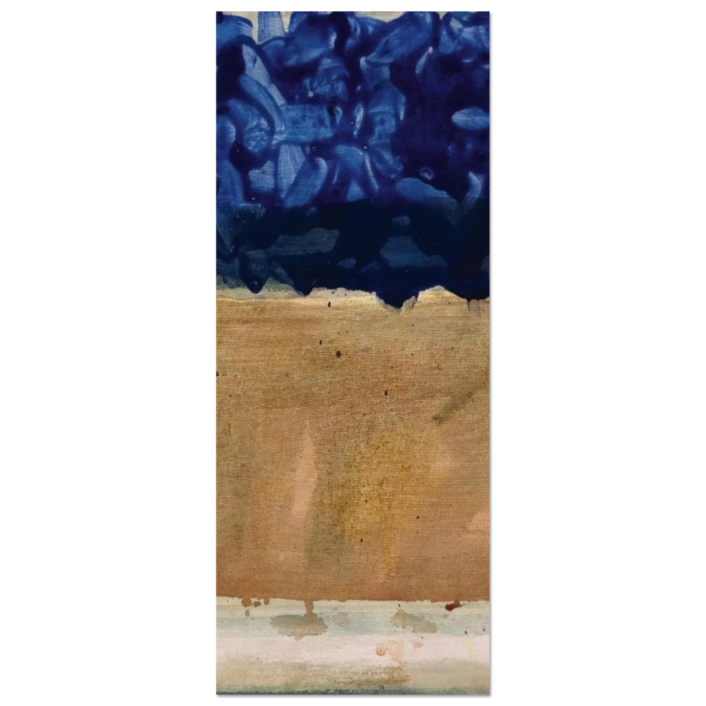 Helen Frankenthaler - Shoreline - 1952 Wall art - 13x18 cm / 5x7 inches - Premium Wooden Framed Poster With Fine Art Paper - White frame