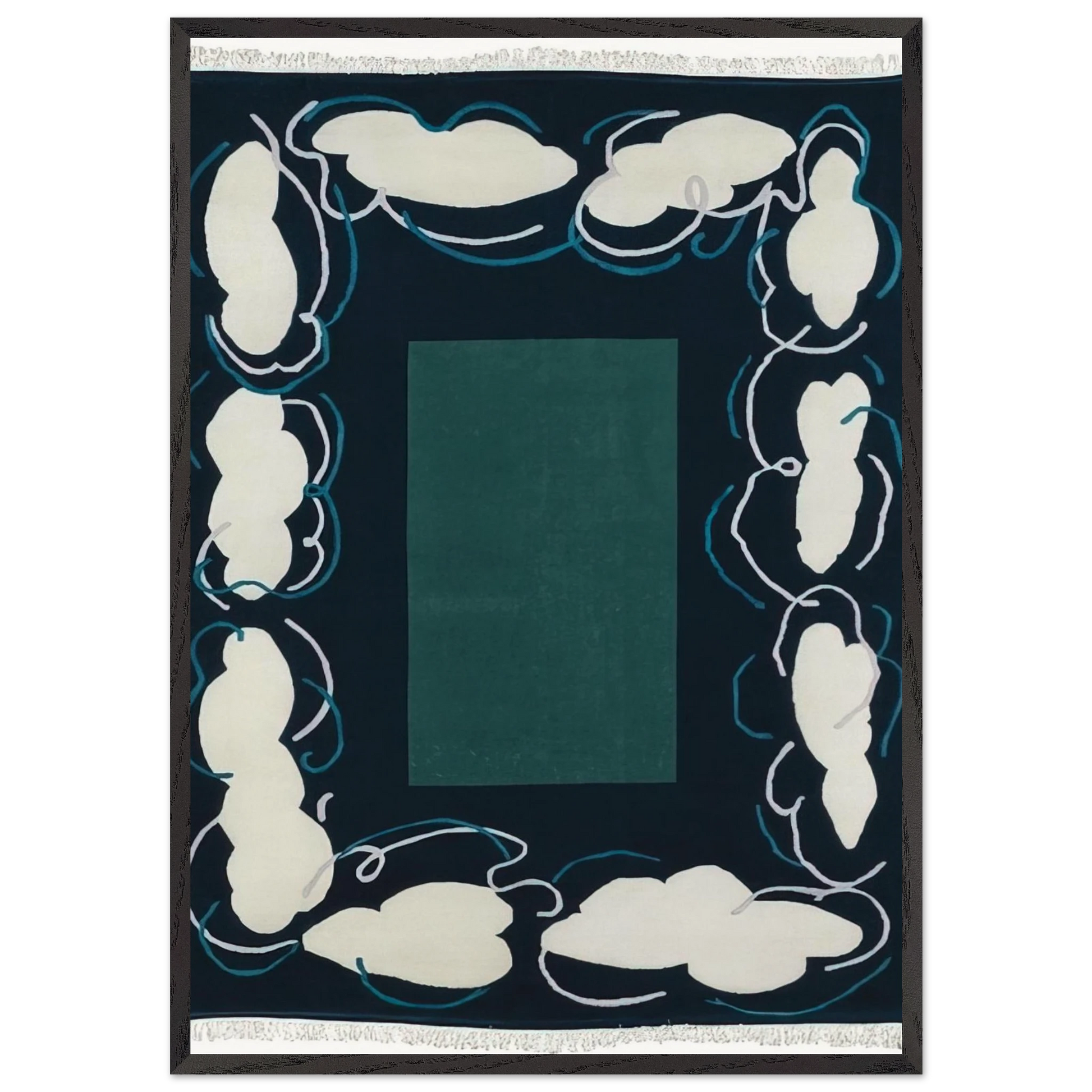 Cielo Par Terra - 1984 - Mario Schifano 70x100 cm / 28x40 inches Framed Art Print – Black Wooden Frame