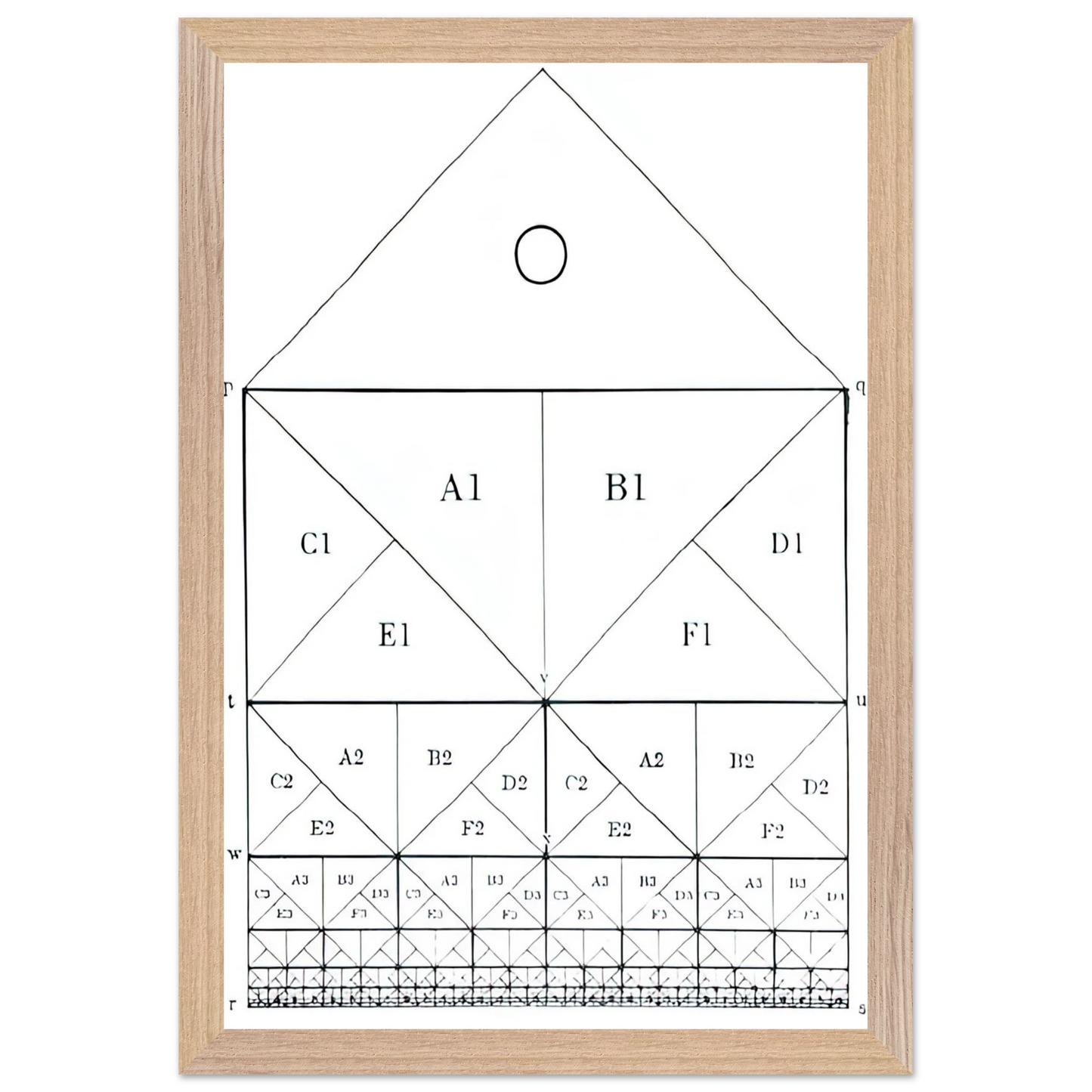 MC Escher - SCHEME Wall Art - 30x40 cm / 12x16 inches - Fine Art Poster - -