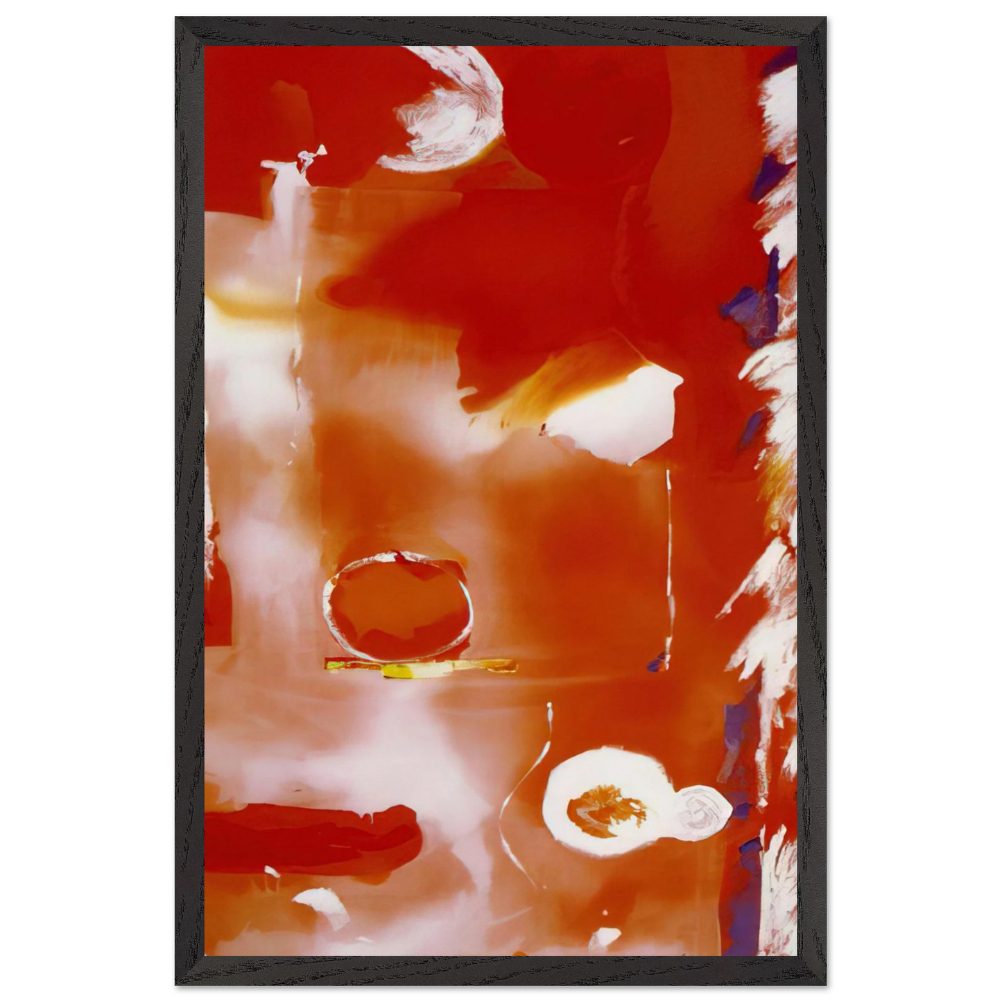 Helen Frankenthaler - Seeing the Moon on a Hot Summer Day - 1987 Wall art - 30x45 cm / 12x18 Inches - Fine Art Poster - -