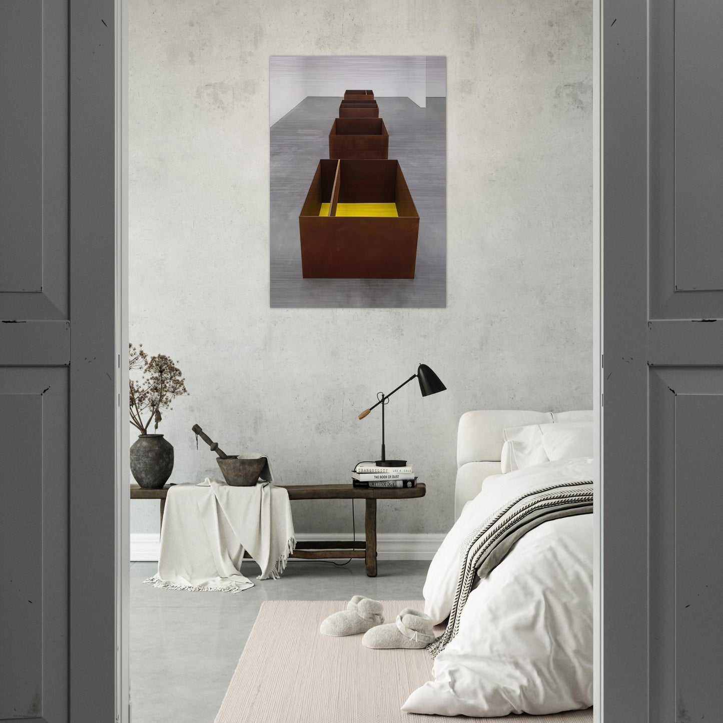 Untitled JUDDO0511-JUDDO0514 - 1989 - Donald Judd Brushed Aluminum Print - 70x100 cm / 28x40 inches | Donald Judd Aluminum Print | Donald Judd Prints