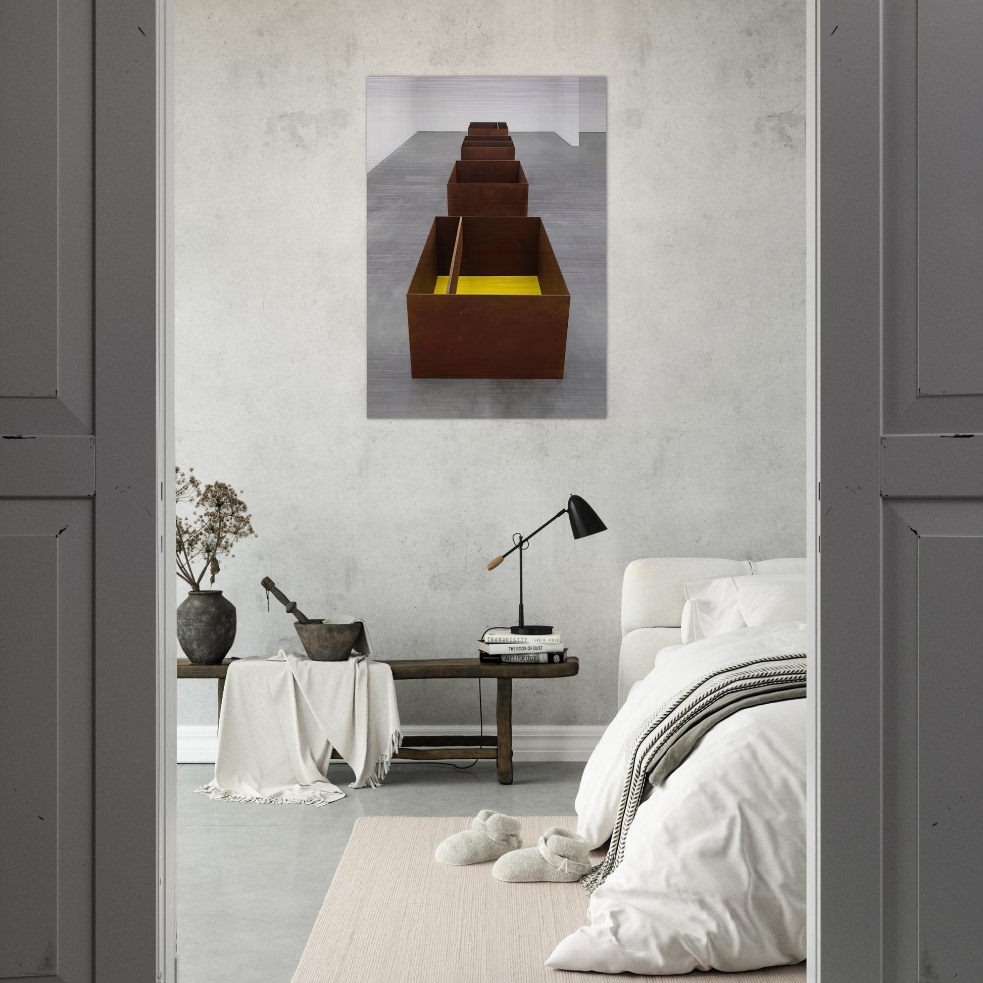 Untitled JUDDO0511-JUDDO0514 - 1989 - Donald Judd Brushed Aluminum Print - 70x100 cm / 28x40 inches | Donald Judd Aluminum Print | Donald Judd Prints