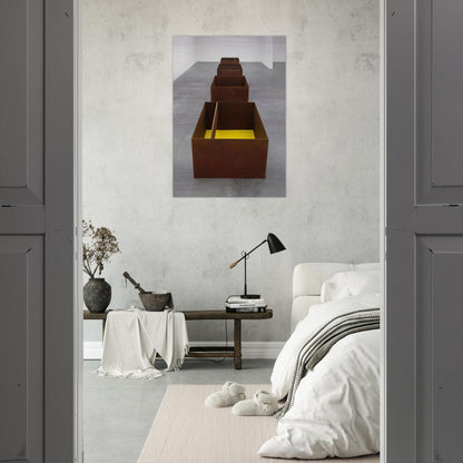 Untitled JUDDO0511-JUDDO0514 - 1989 - Donald Judd Brushed Aluminum Print - 70x100 cm / 28x40 inches | Donald Judd Aluminum Print | Donald Judd Prints