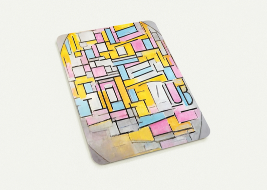 Composition with Oval in Color Planes II By Piet Mondrian Pack of 10 Post Cards | Piet Mondrian Post Cards | A6 (10.5 x 14.8 cm) - 4.1 x 5.8 inches