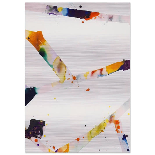 From Tokyo #3 - Sam Francis Brushed Aluminum Print - 70x100 cm / 28x40 inches | Sam Francis Aluminum Print | Sam Francis Prints