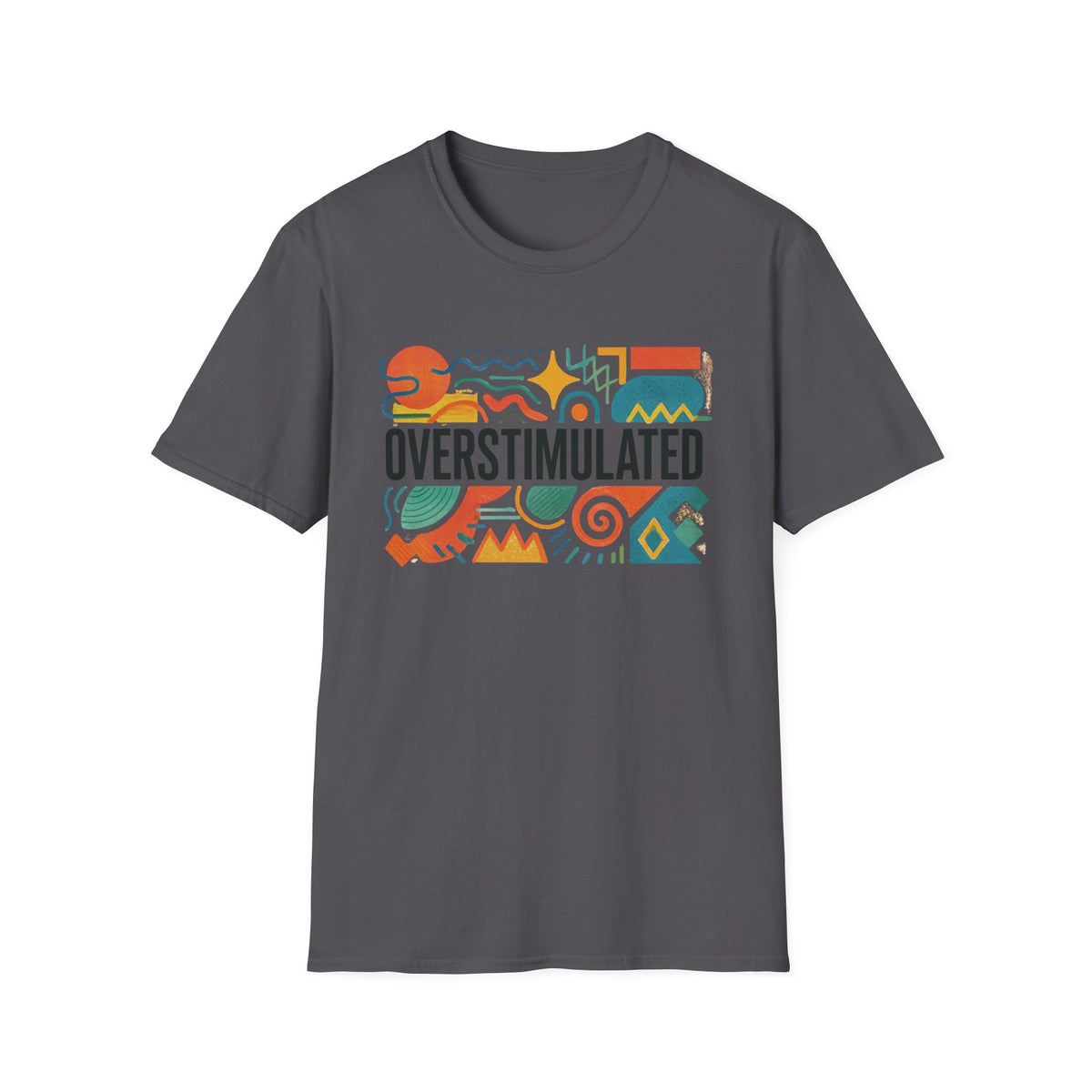 Overstimulated Shirt for Mom | Funny Tired Mom Tee | Weirdcore Clothing | Gen Z Humor T-Shirt | Exhausted but Aesthetic Tee