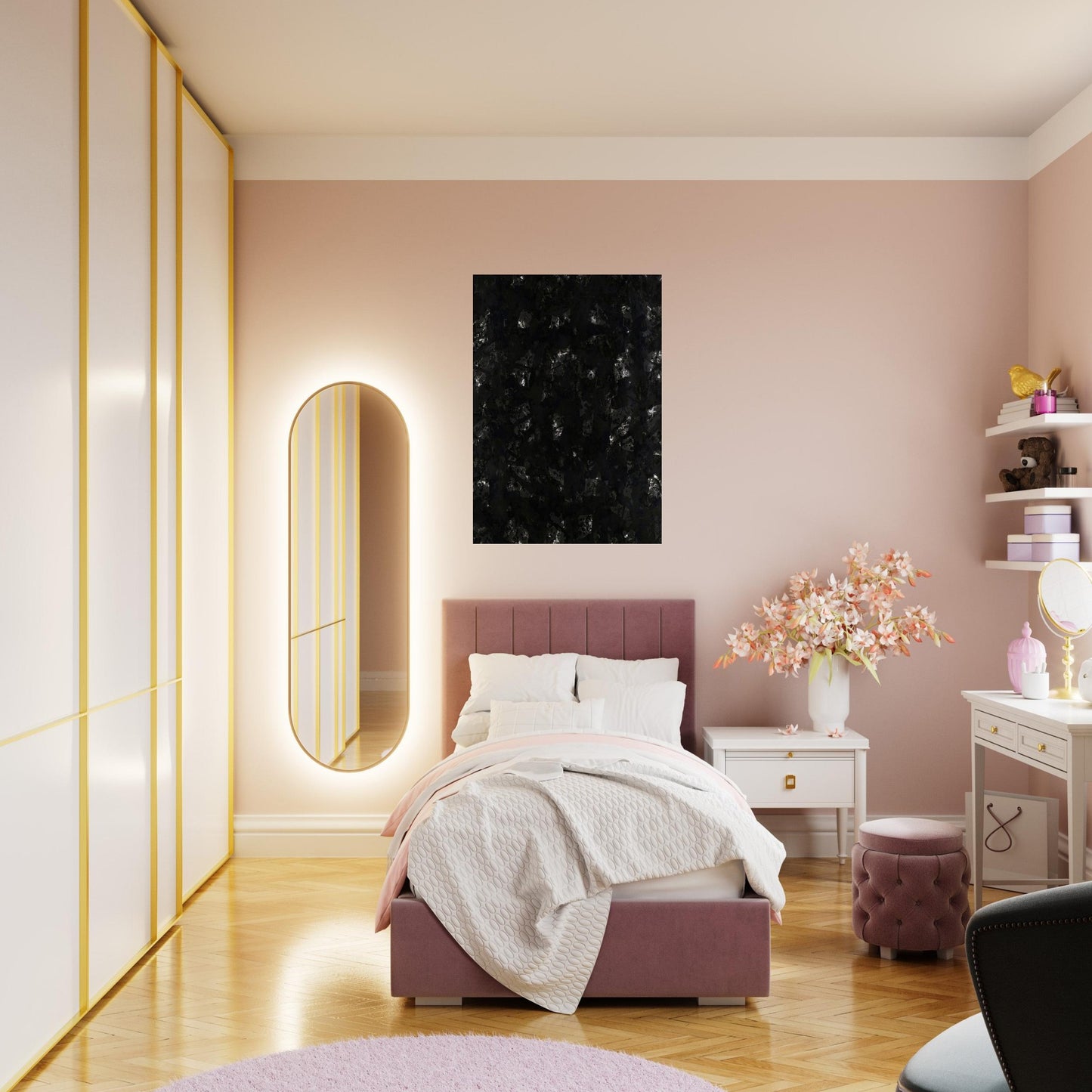 Indigo Wood - Sam Francis Brushed Aluminum Print - 70x100 cm / 28x40 inches | Sam Francis Aluminum Print | Sam Francis Prints