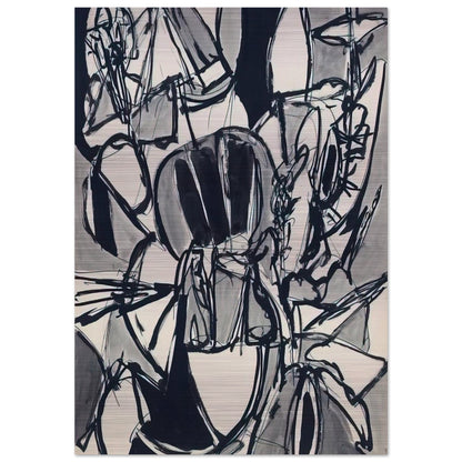 Bird Land - 1952 - Gene Davis Brushed Aluminum Print - 70x100 cm / 28x40 inches | Gene Davis Aluminum Print | Gene Davis Prints