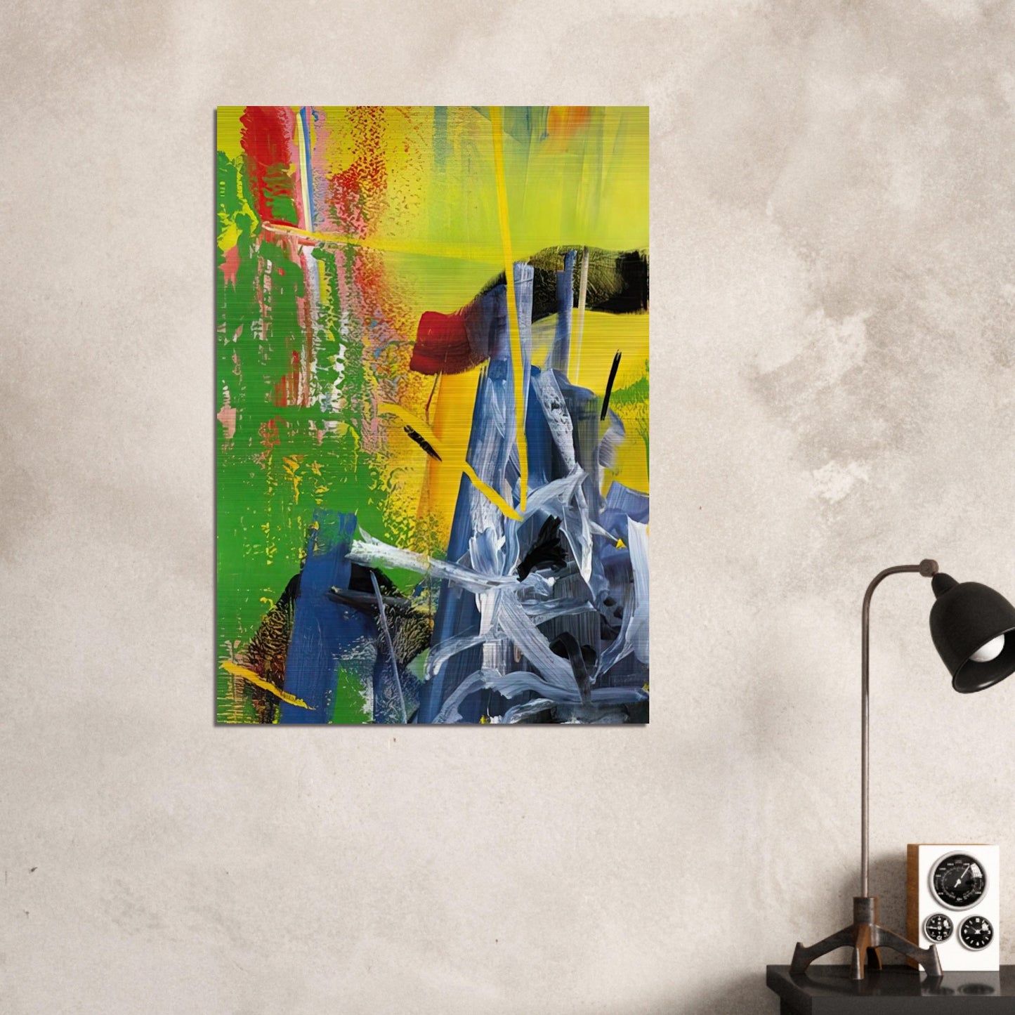 KORN - Gerhard Richter Brushed Aluminum Print - 70x100 cm / 28x40 inches | Gerhard Richter Aluminum Print | Gerhard Richter Prints