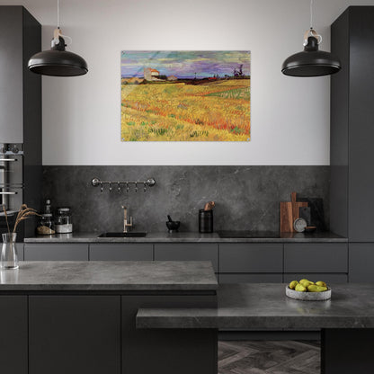 Wheat Field - Vincent van Gogh Acrylic Print - 70x100 cm / 28x40″ inches