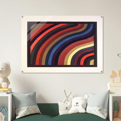 Two Centimeter Wavy Bands in Colors - Sol LeWitt Acrylic Print - 70x100 cm / 28x40″ inches | Sol LeWitt Wall Art | Sol LeWitt Prints