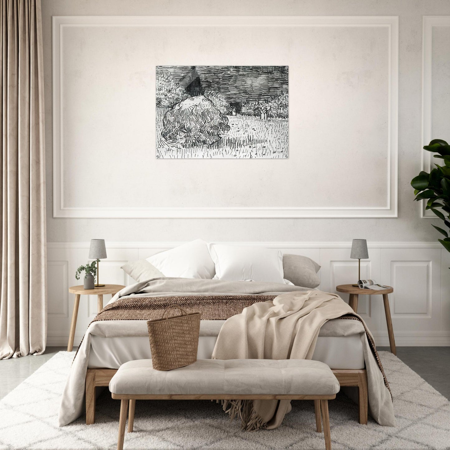 Bush in the Park at Arles - Vincent van Gogh Acrylic Print - 70x100 cm / 28x40″ inches