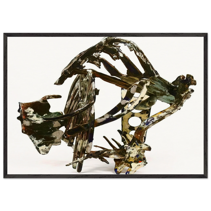 Wax Works IX - 1987 - Nancy Graves 70x100 cm / 28x40 inches Framed Art Print – Black Wooden Frame