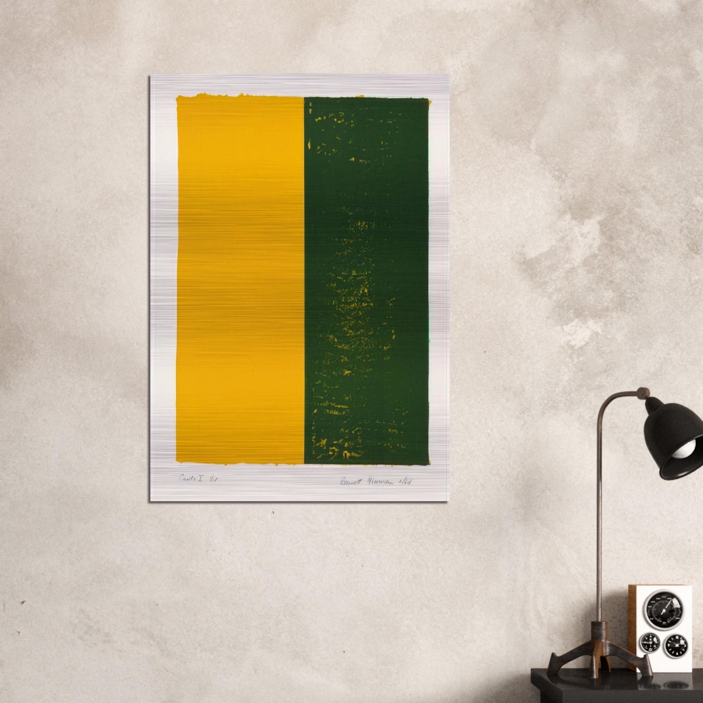 Canto X - Barnett Newman Brushed Aluminum Print - 70x100 cm / 28x40 inches | Barnett Newman Aluminum Print | Barnett Newman Prints