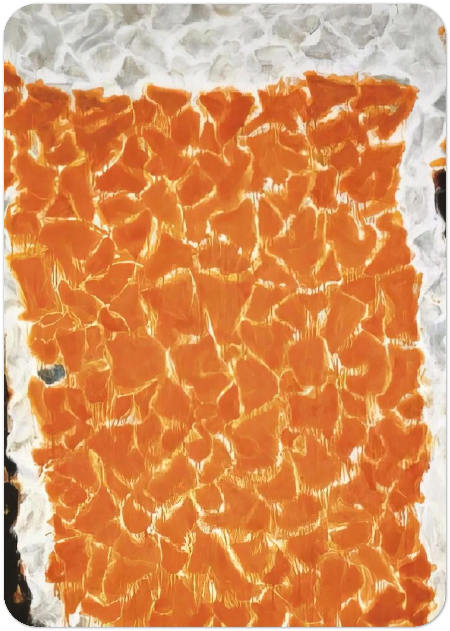 Big Orange By Sam Francis Pack of 10 Post Cards | Sam Francis Post Cards | A6 (10.5 x 14.8 cm) - 4.1 x 5.8 inches