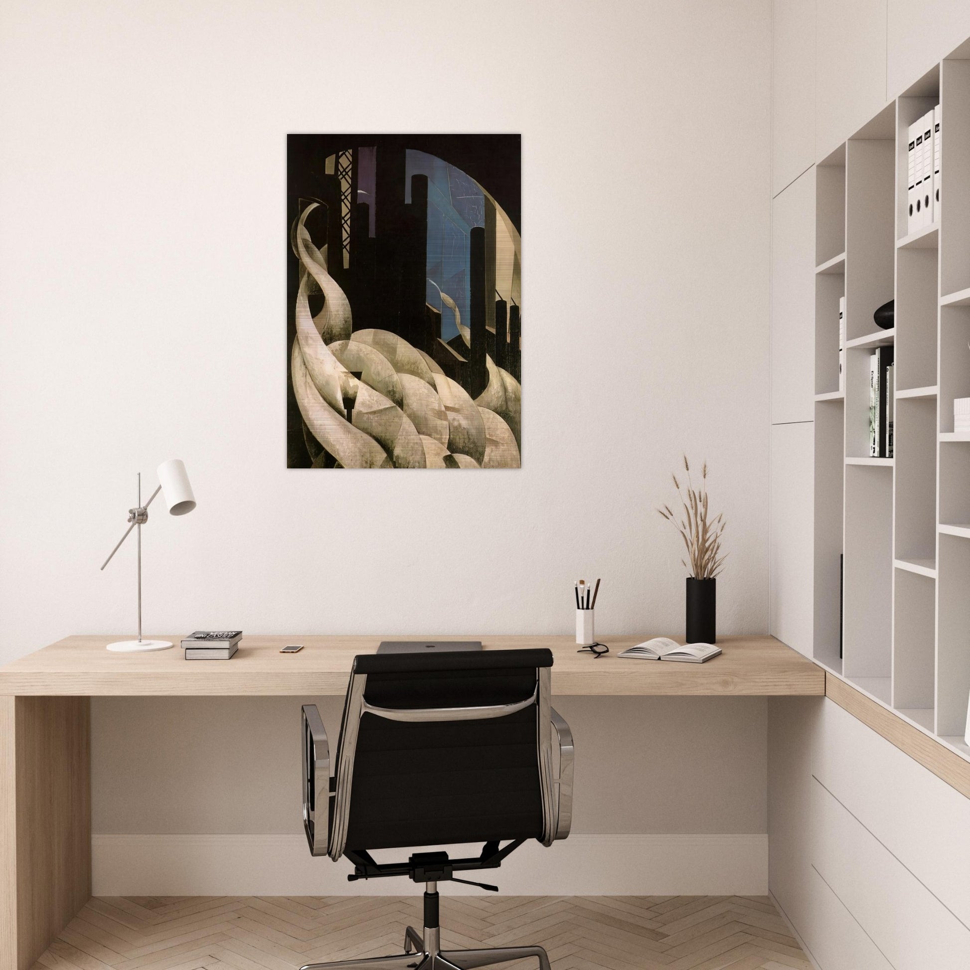 Incense of a New Church - 1921 - Charles Demuth Brushed Aluminum Print - 70x100 cm / 28x40 inches | Charles Demuth Aluminum Print | Charles Demuth Prints