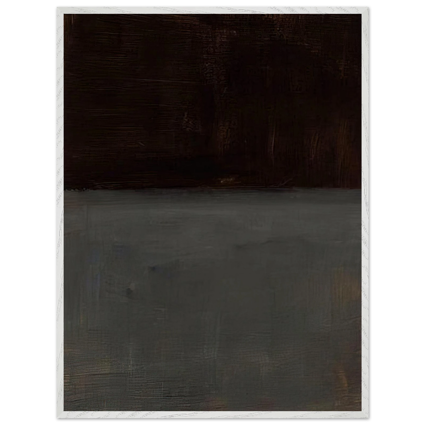 Mark Rothko - Untitled brown and gray - 1969 Wall Art - 21x29.7 cm / 8x12" - Premium Wooden Framed Poster With Fine Art Paper - Black frame
